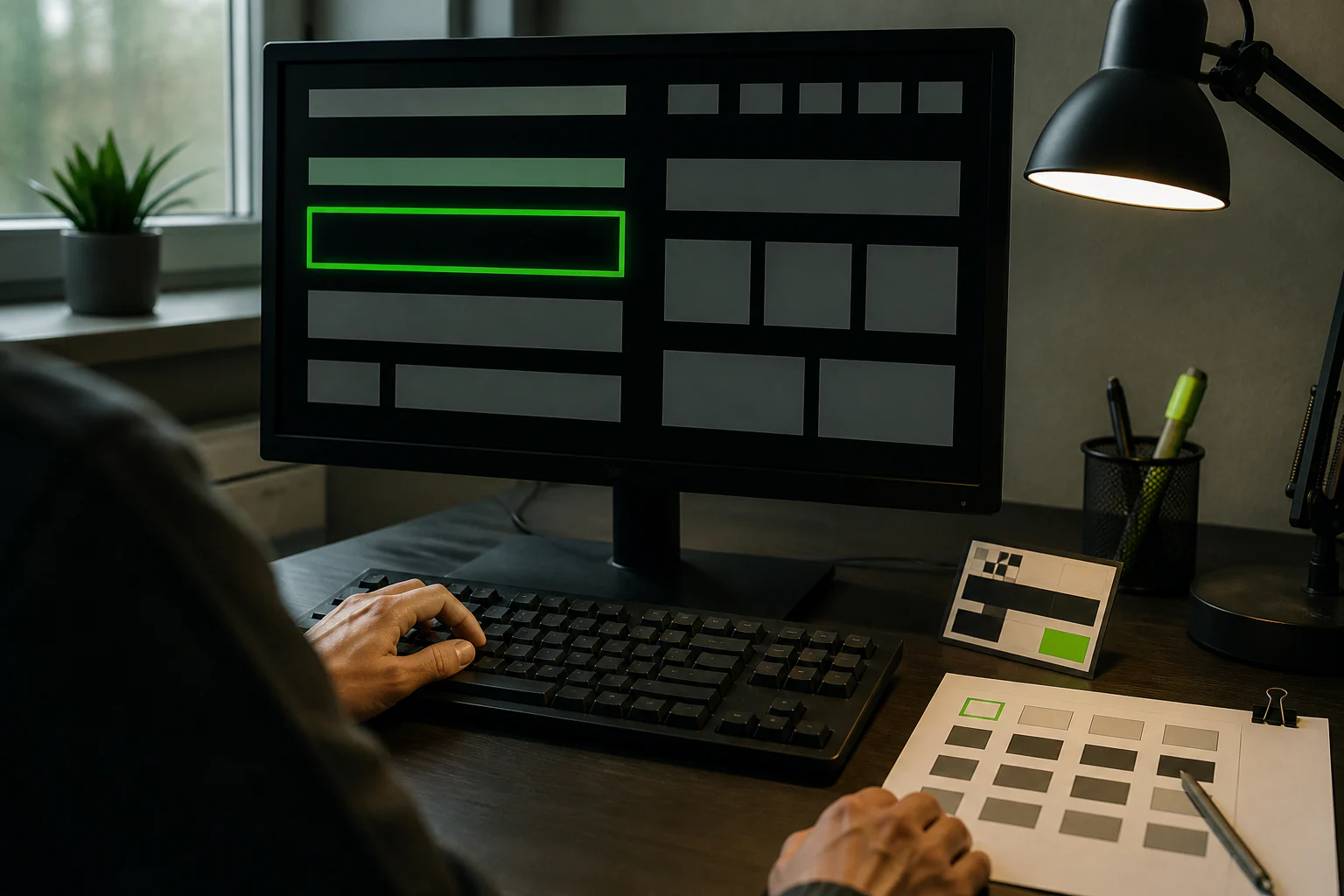 Prüfung einer Weboberfläche auf Tastaturbedienung, Kontrast und verständliche Struktur